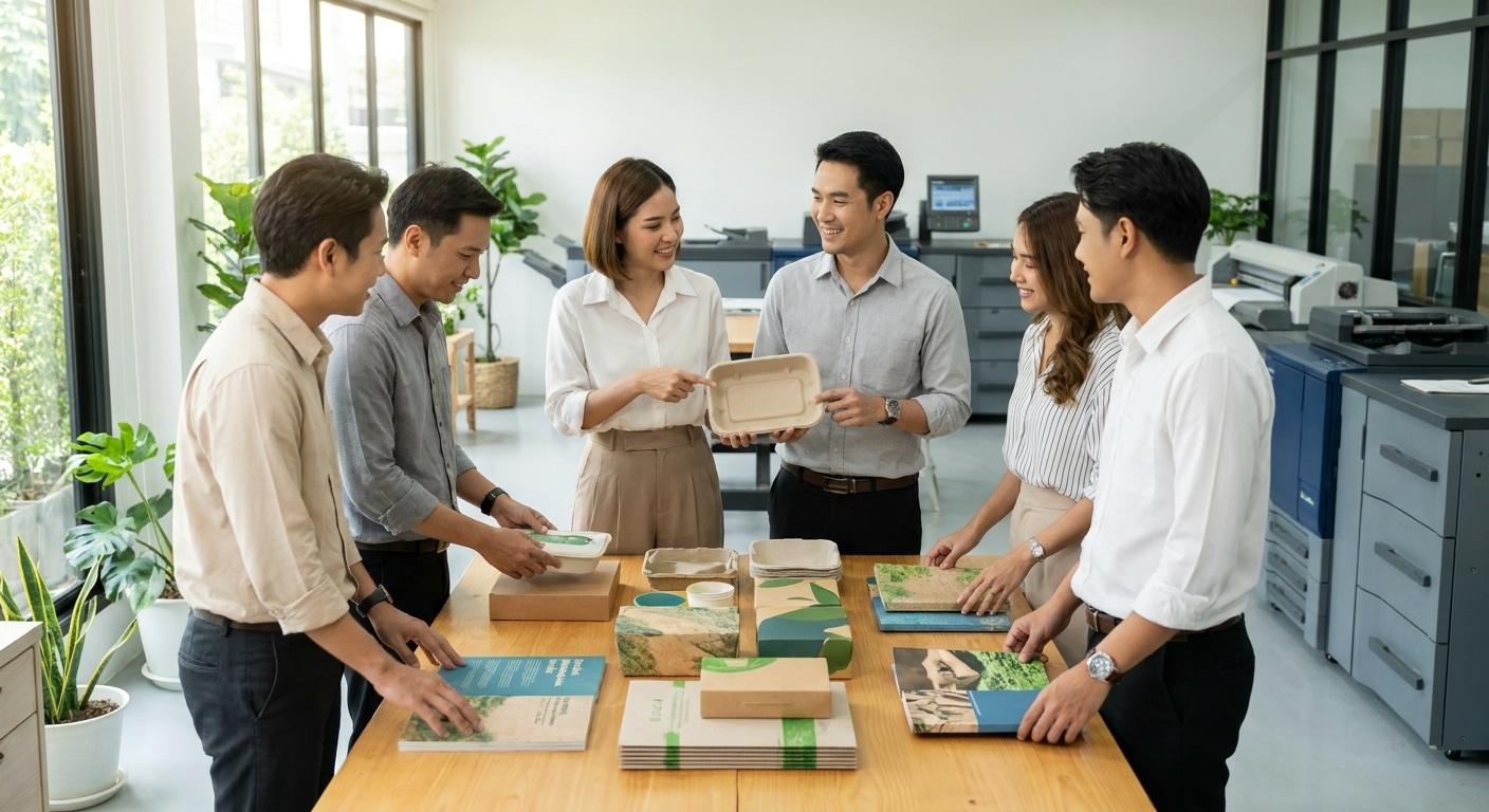เทรนด์สิ่งพิมพ์รักษ์โลก 2027! นวัตกรรมบรรจุภัณฑ์มาแรง - eco-printing-packaging-trend