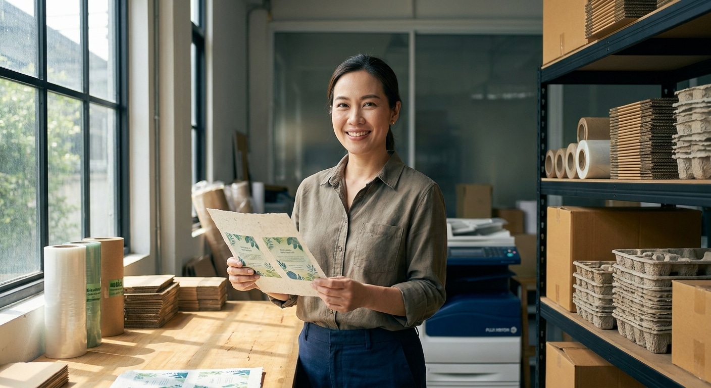 เจาะเทรนด์สิ่งพิมพ์ 2026: แพ็กเกจจิ้งรักษ์โลกพลิกโฉม SME - eco-printing-packaging-trend-2026