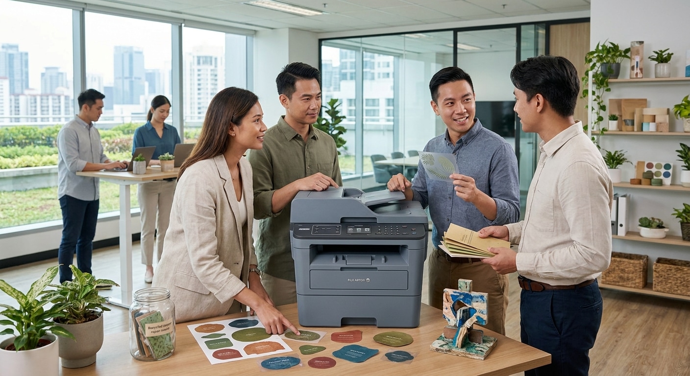 ข่าวเทรนด์พิมพ์ 2026: นวัตกรรมหมึกรักษ์โลกเจาะตลาด SME - eco-printing-trend-sme-2026