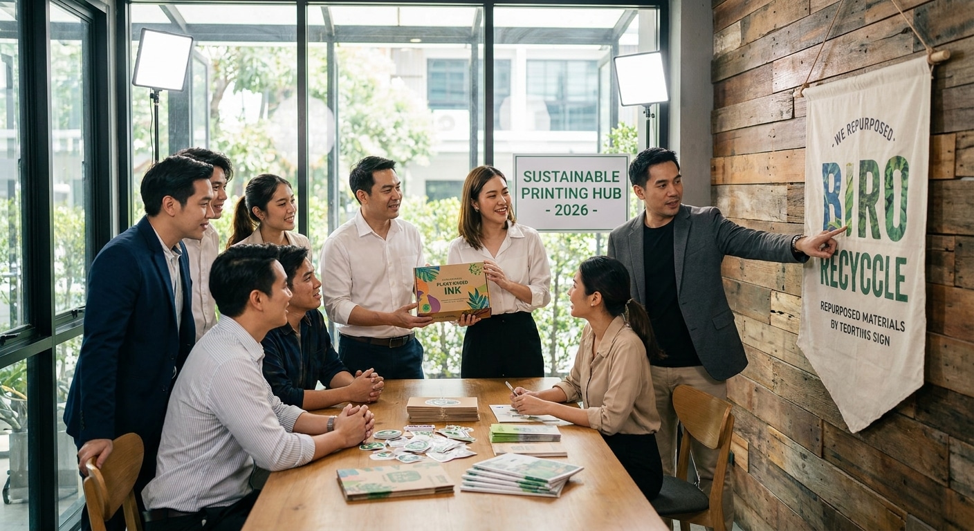 เทรนด์ 2026 สื่อสิ่งพิมพ์รักษ์โลก หมึก Eco ดันยอดขาย SME - eco-printing-trend-sme-2026