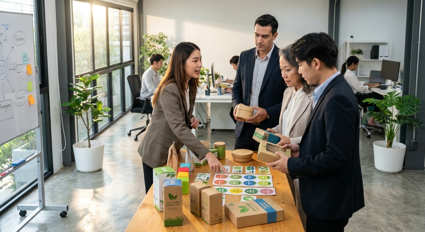 เทรนด์บรรจุภัณฑ์ 2026: สติ๊กเกอร์รักษ์โลกดันยอด SME - eco-sticker-packaging-trend