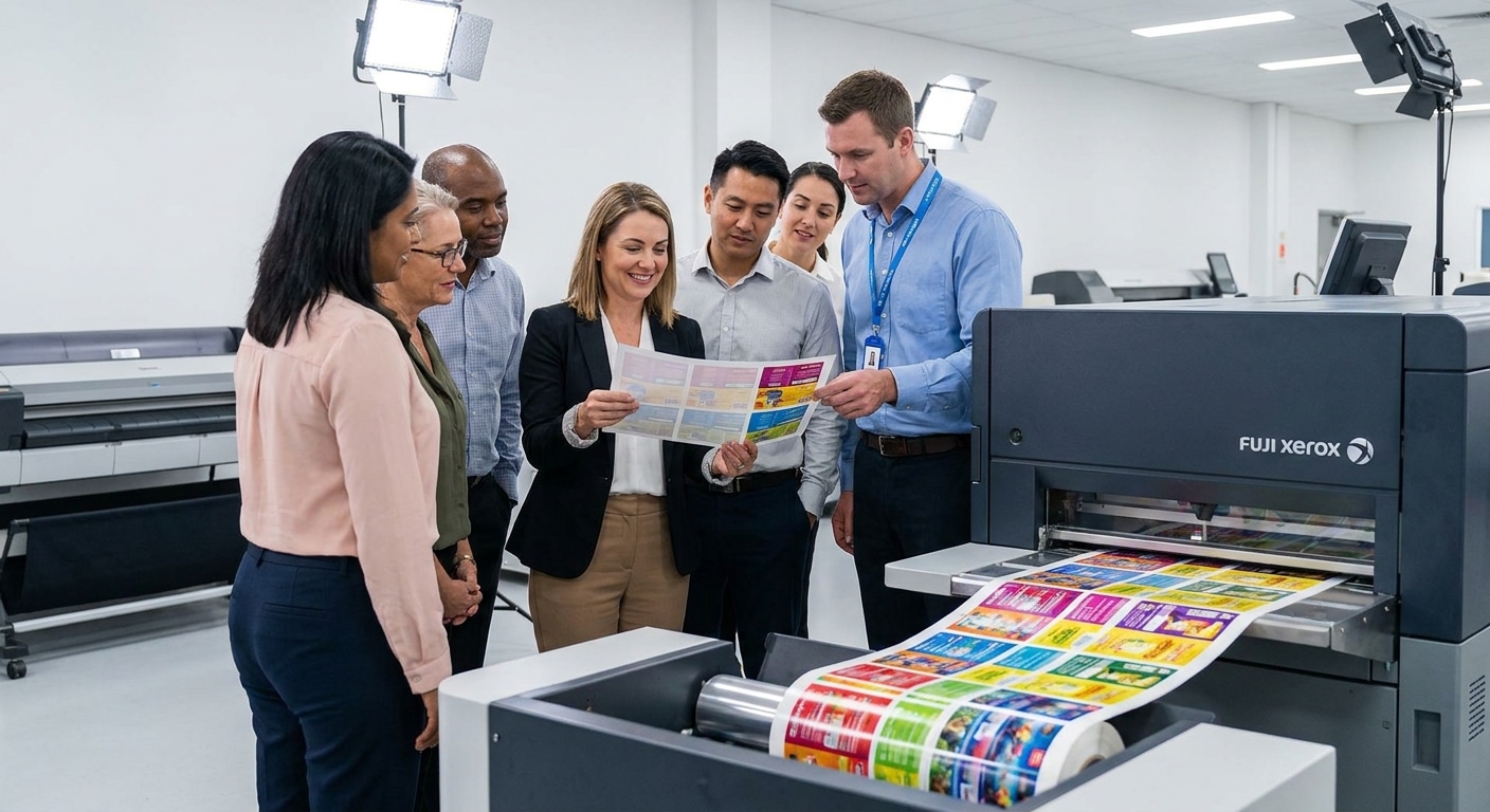 เจาะลึกเทคโนโลยี Fuji Xerox พิมพ์สติ๊กเกอร์สีสด ดึงดูดลูกค้า - fuji-xerox-printing-technology