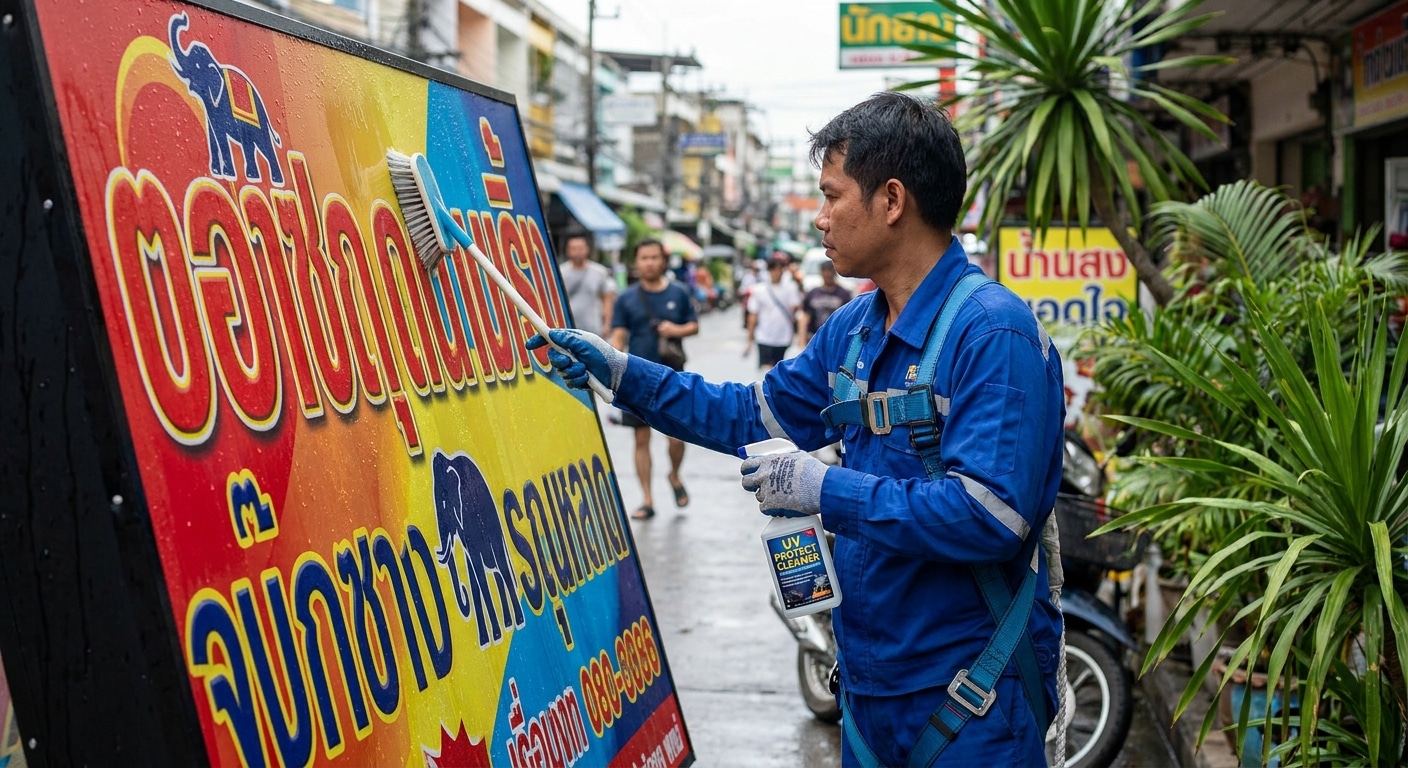 ทริคดูแลป้ายไวนิลและป้ายโฆษณากลางแจ้งให้สีสดทนทาน ไม่ซีดไว - how-to-maintain-vinyl-banners