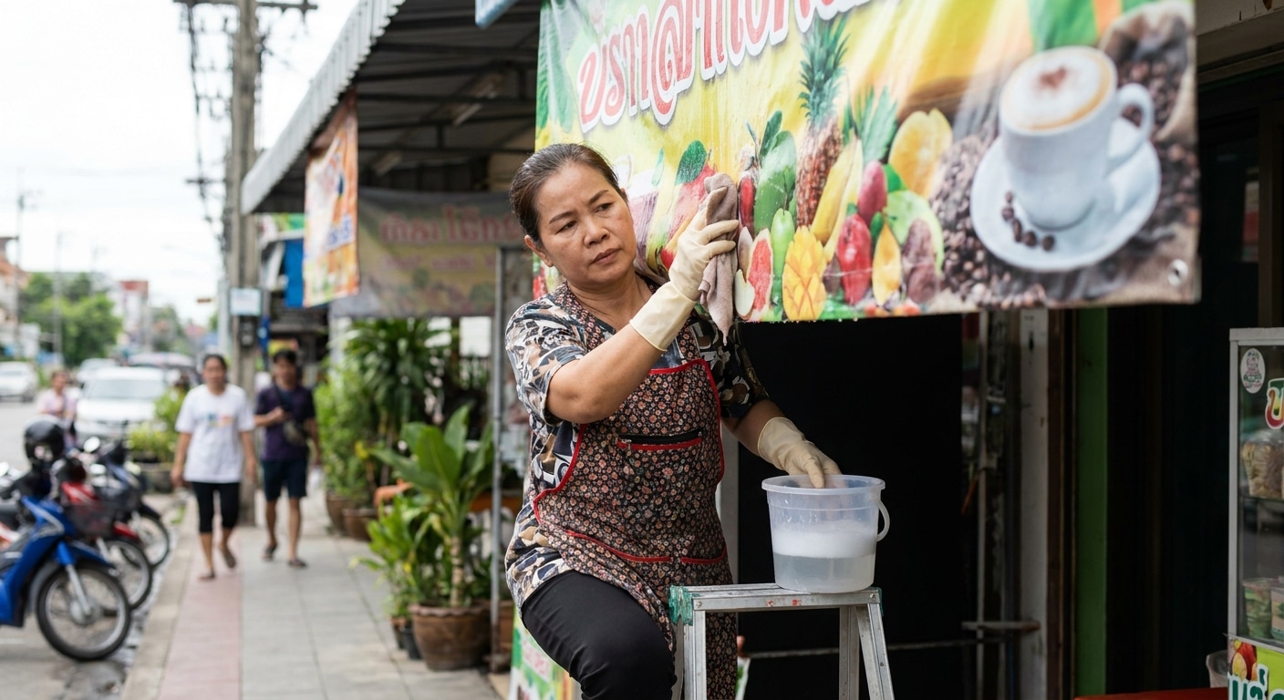 วิธีดูแลป้ายไวนิลหน้าร้านให้สีสด ทนแดดทนฝน ยืดอายุใช้งาน - how-to-maintain-vinyl-signs