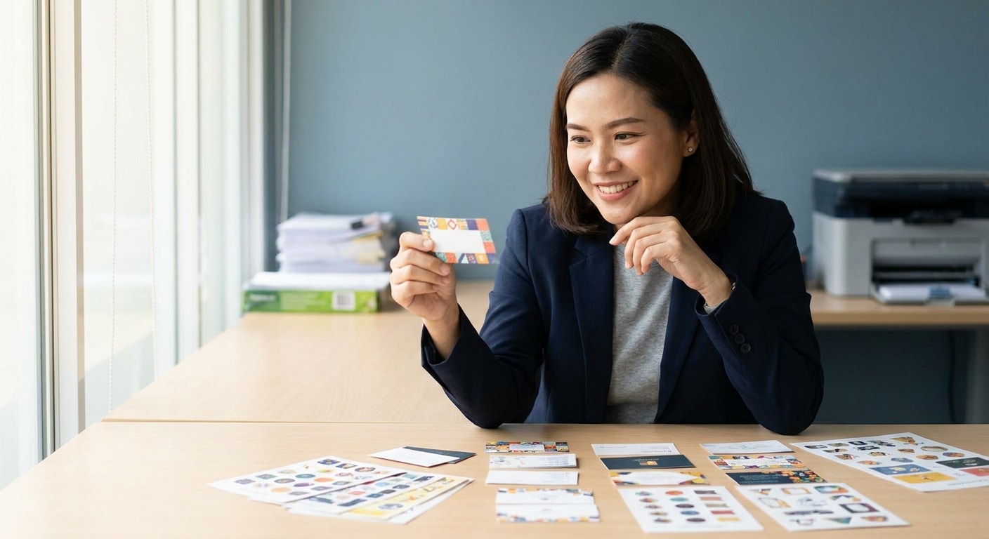 เทคนิคออกแบบนามบัตรและโลโก้ สร้างความน่าเชื่อถือให้ SME - logo-business-card-design-sme