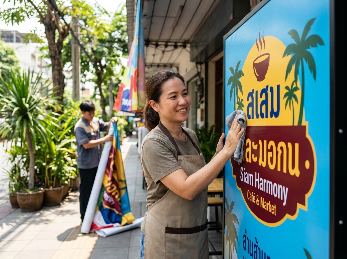 วิธีดูแลป้ายไวนิลและสติ๊กเกอร์ให้สีสดทนนาน ท้าแดดสู้ฝน - maintain-vinyl-sticker-signage