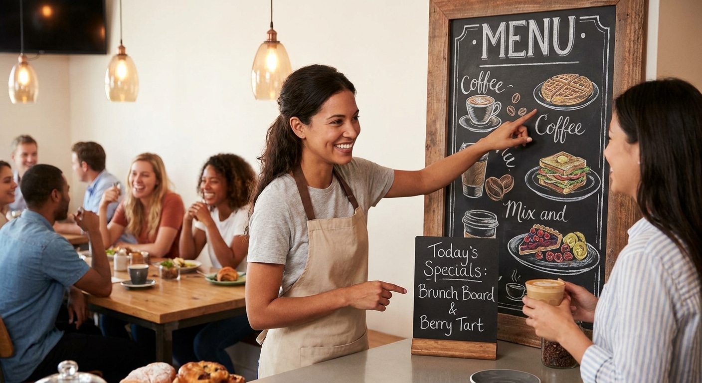 เทคนิคออกแบบเมนูอาหารและป้ายร้าน กระตุ้นยอดขายให้ SME - menu-signage-design-tips