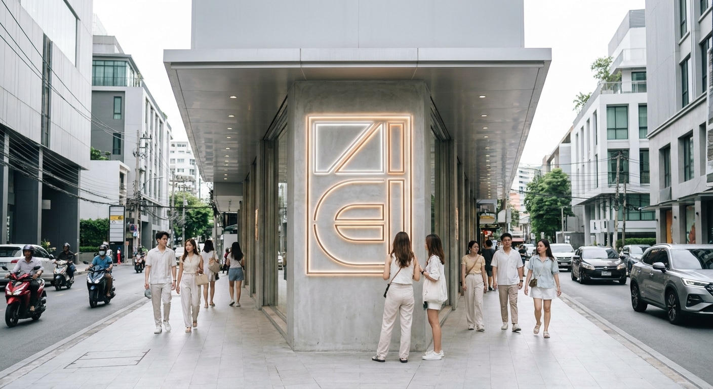 เทรนด์ป้ายโฆษณา 2026: ดีไซน์มินิมอลผสานไฟ LED ดึงดูดลูกค้า - minimal-led-signage-trend-2026