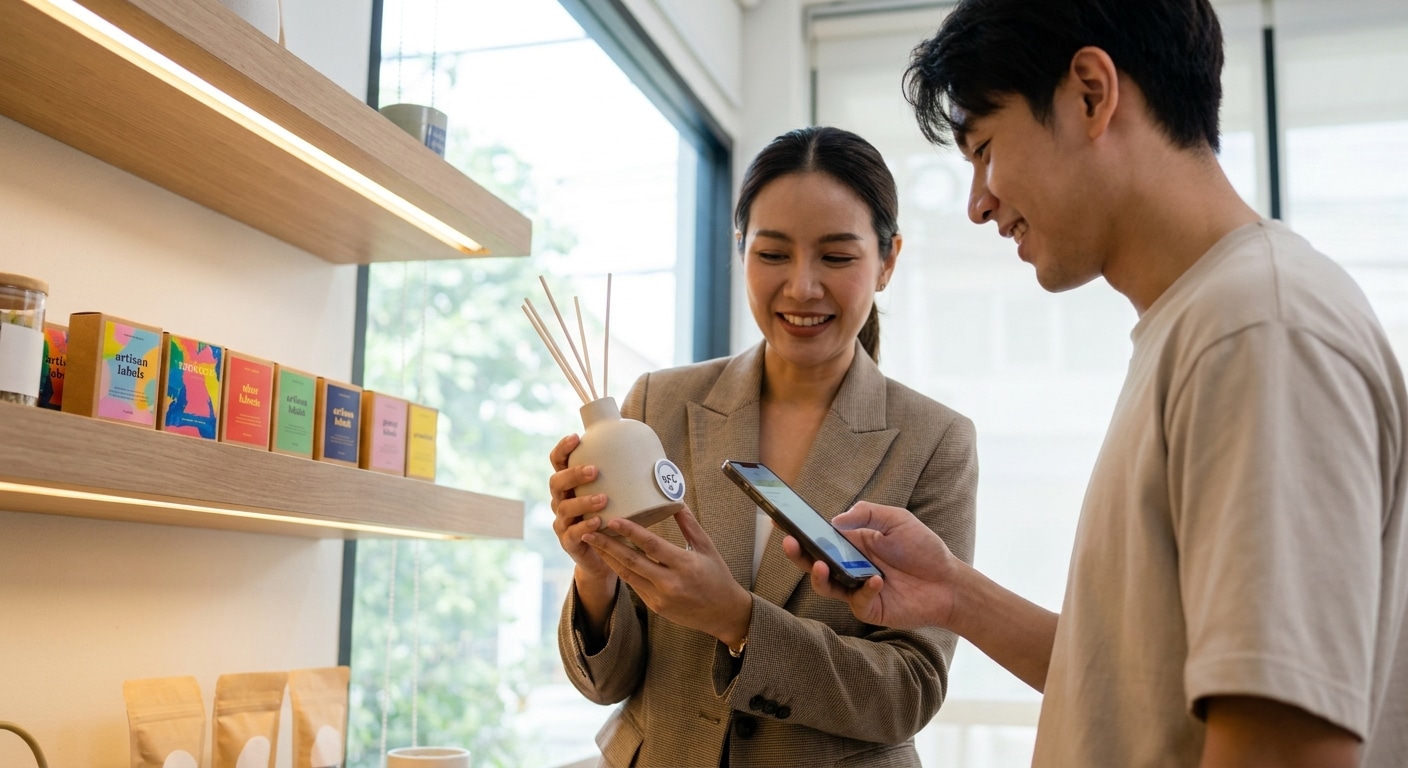 เทรนด์ 2026: สติ๊กเกอร์ NFC เชื่อมแบรนด์ SME สู่อนาคต - nfc-smart-sticker-trend-2026