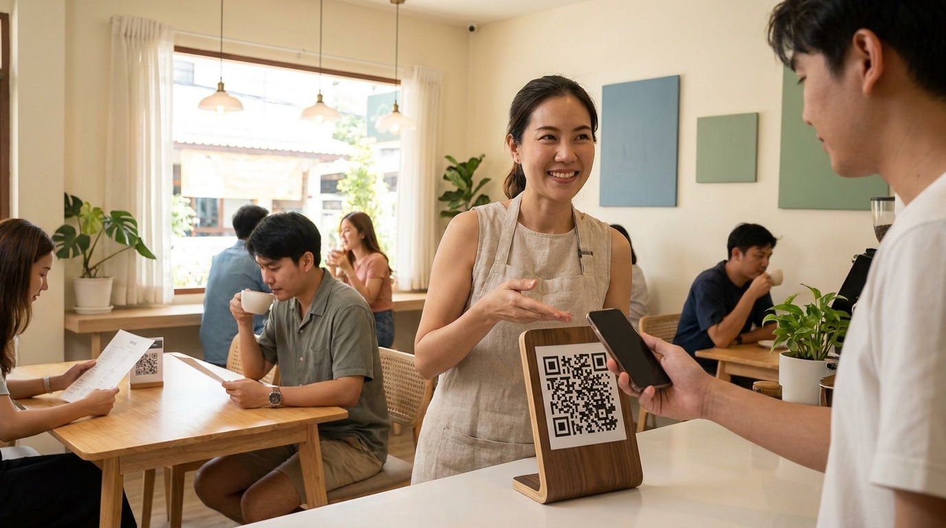 เทคนิค O2O พิมพ์ QR Code บนสื่อสิ่งพิมพ์ ดึงลูกค้าเข้าร้าน - o2o-marketing-print-qr-code