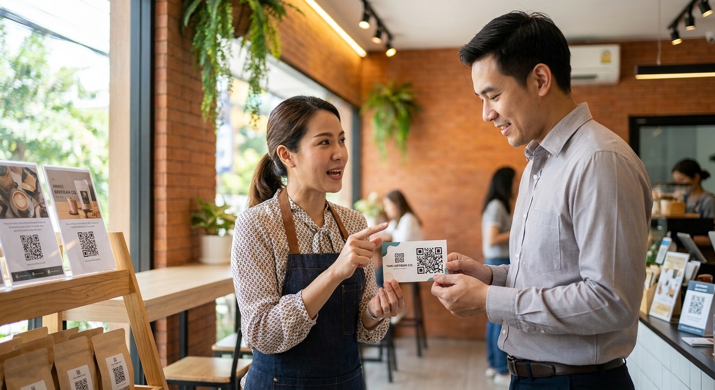 เจาะทริคการตลาด O2O สิ่งพิมพ์ติด QR Code ดันยอดขาย SME พุ่ง - o2o-marketing-print-qr-code