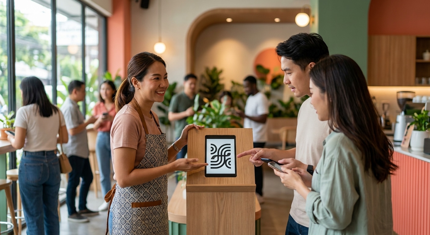 ต่อยอดร้านค้า O2O 2026! ดึงยอดขายด้วยป้ายและเมนูคิวอาร์โค้ด - o2o-marketing-print-qr-menu