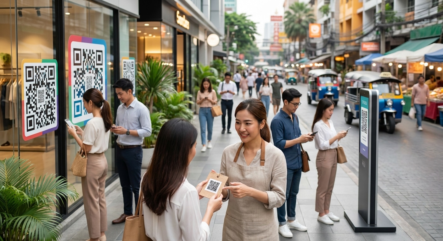เทรนด์สิ่งพิมพ์ O2O 2026! ดึงลูกค้าด้วยป้ายโฆษณา QR Code - o2o-marketing-print-trend-2026