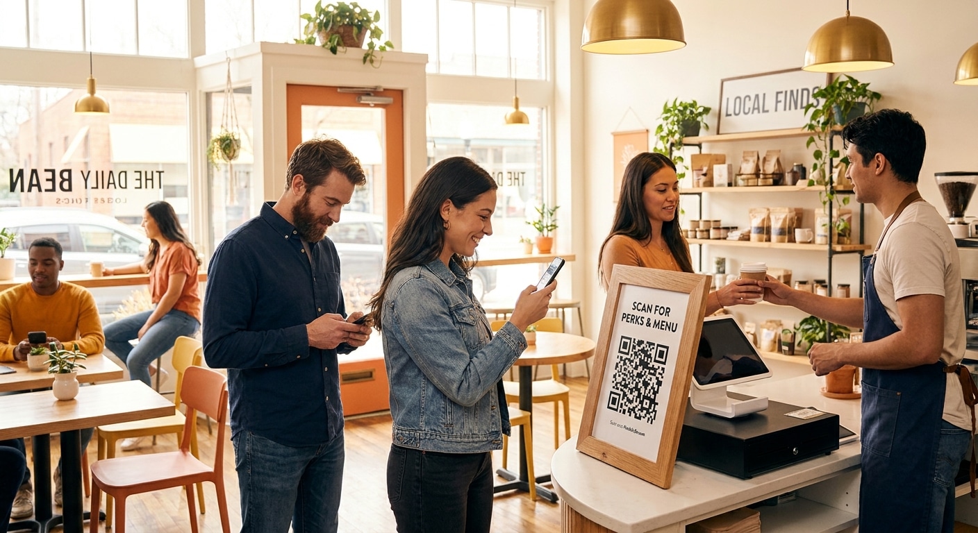 การตลาด O2O: กระตุ้นยอดขายด้วยป้ายและสติ๊กเกอร์ QR Code - o2o-marketing-qr-code-print