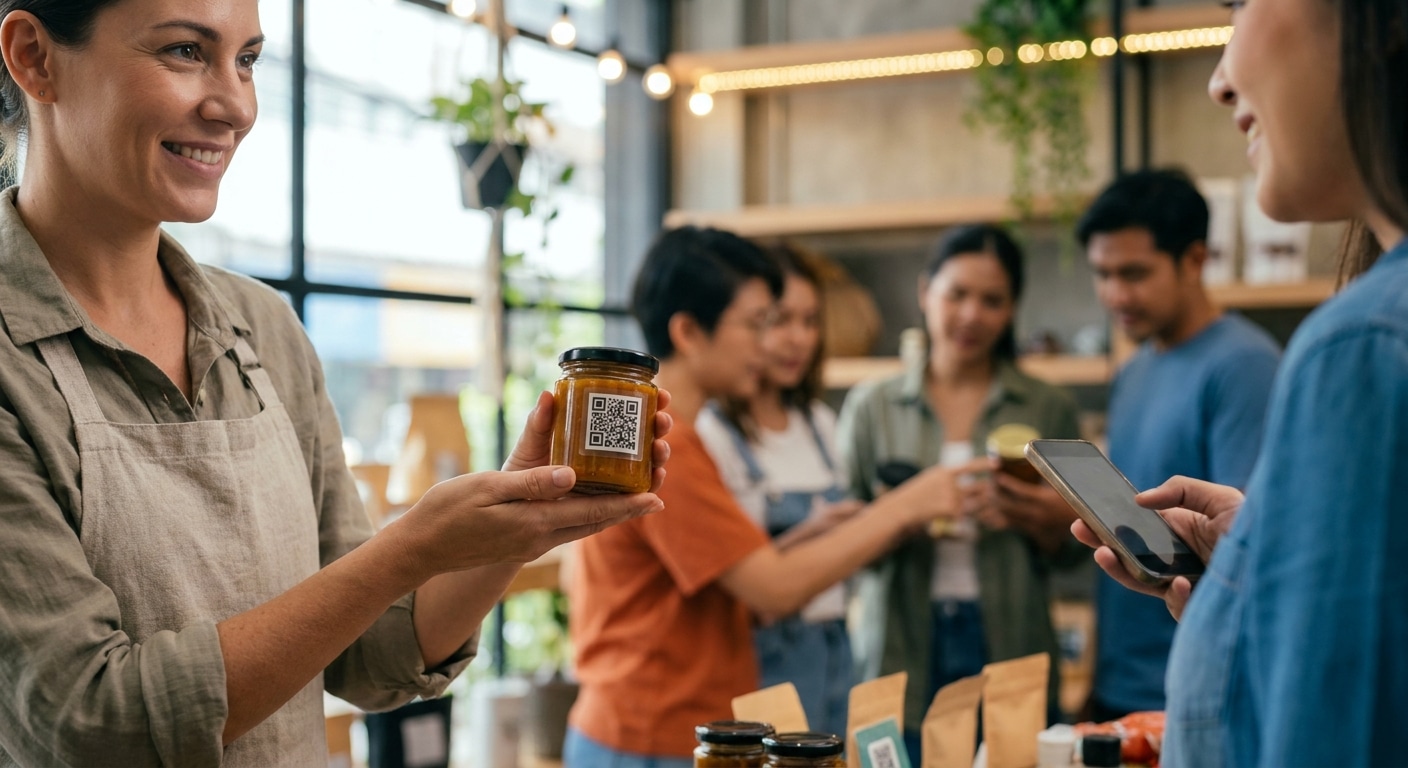 กลยุทธ์ O2O ปี 2026: ดึงยอดขายด้วยสติ๊กเกอร์ QR Code - o2o-marketing-qr-code-sticker