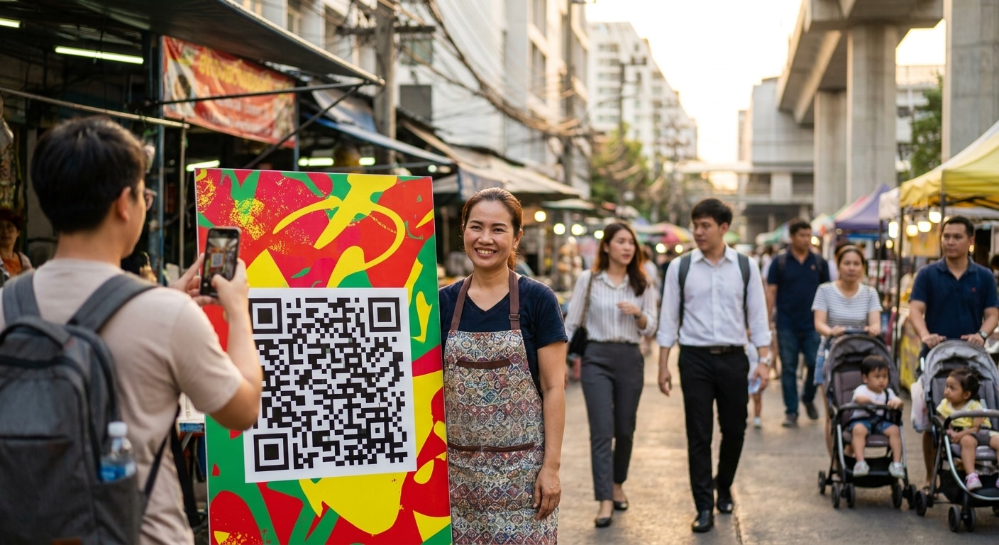 การตลาด O2O: ป้ายโฆษณาติด QR Code ดันยอดขายให้ SME - o2o-marketing-qr-signage