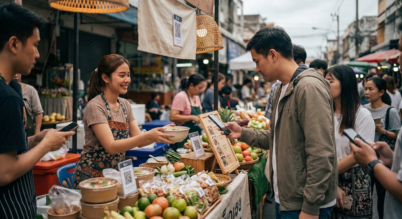 ทริค O2O ปี 2026: ดันยอดขายด้วยป้ายและสติ๊กเกอร์ QR Code - o2o-marketing-qr-signage