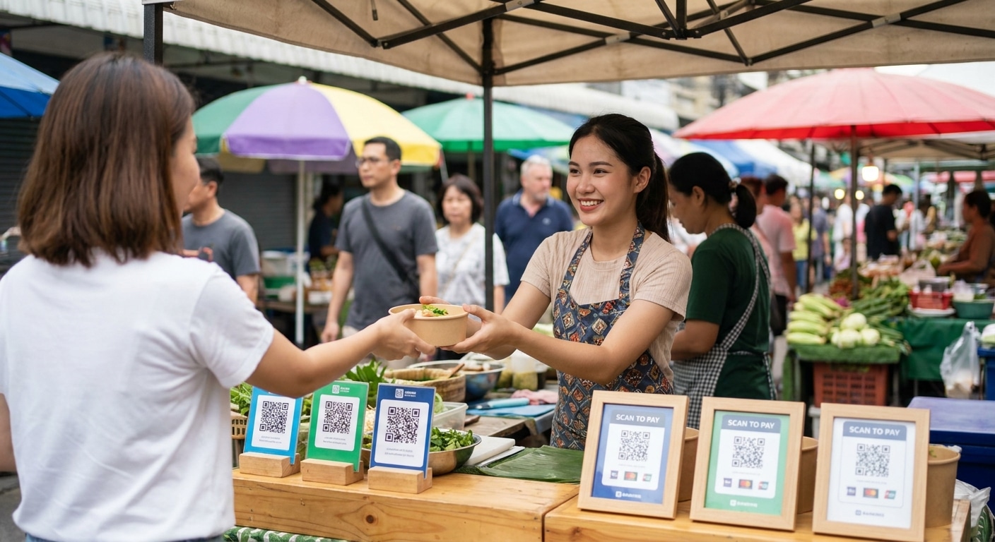 กลยุทธ์ O2O 2026: สติ๊กเกอร์และป้าย QR Code ดันยอดขาย SME - o2o-marketing-sticker-signage-sme