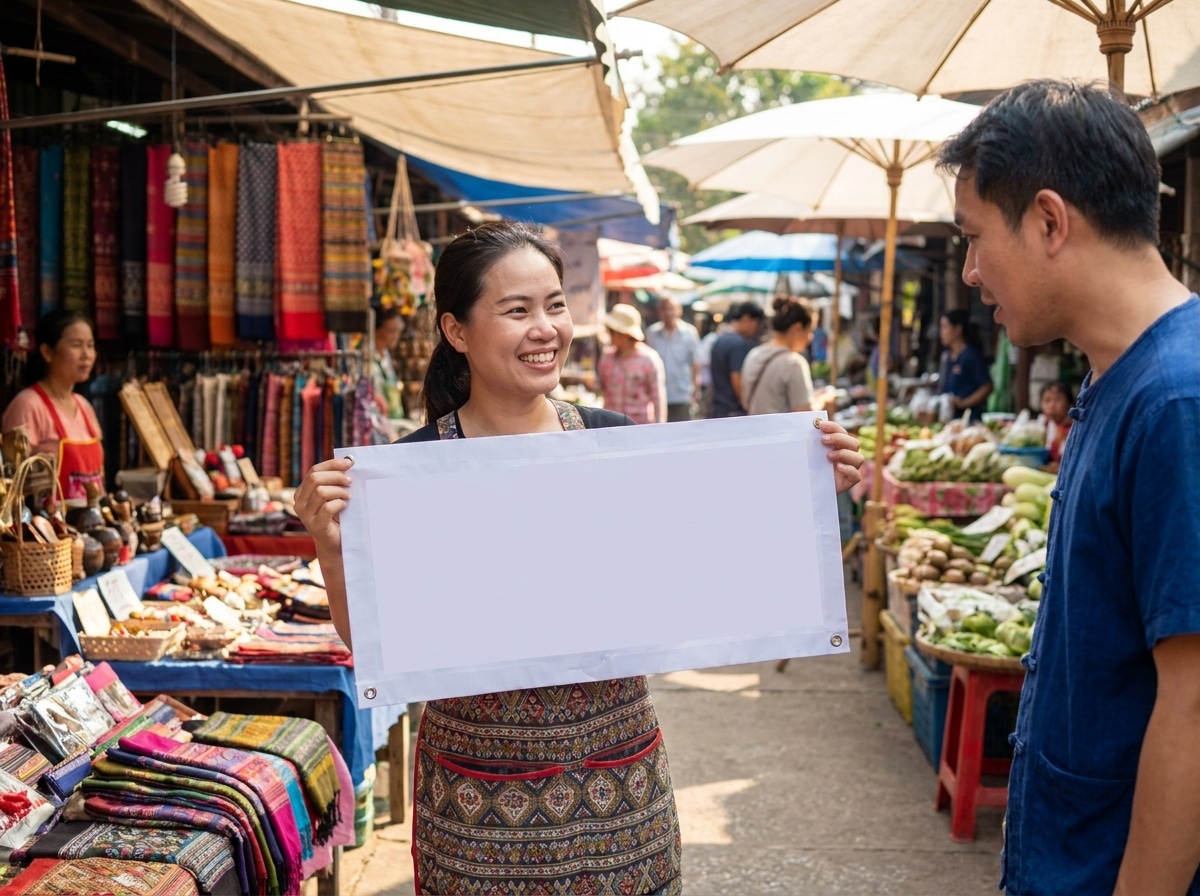 กลยุทธ์สิ่งพิมพ์ O2O 2026! สแกน QR บนป้ายไวนิลเพิ่มยอดขาย - o2o-print-marketing-vinyl-qr