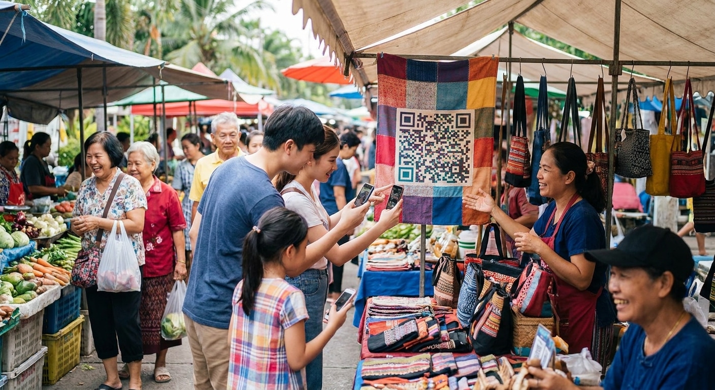 การตลาด O2O ป้ายโฆษณาติด QR Code เพิ่มยอดขายให้ SME - offline-online-print-marketing