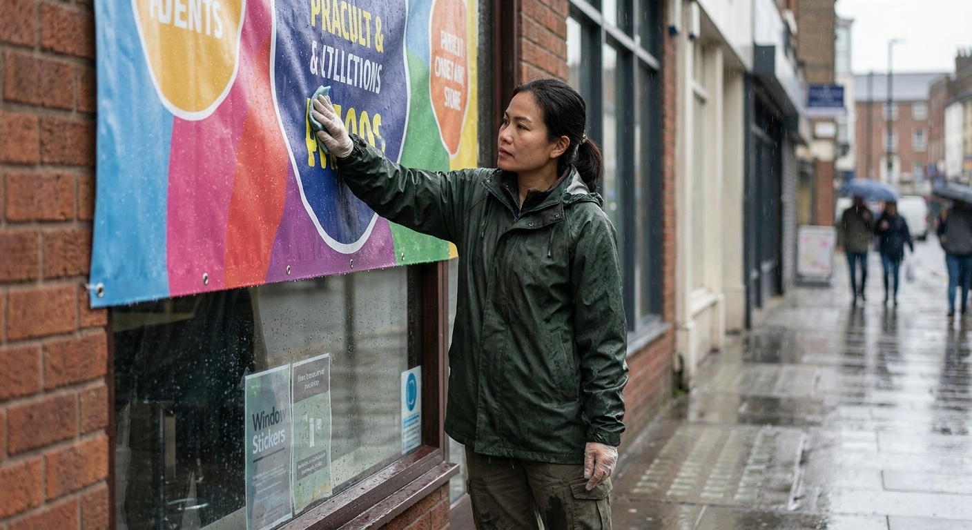 ทริคดูแลป้ายโฆษณาและสติ๊กเกอร์หน้าร้านรับหน้าฝน - outdoor-sign-maintenance-tips