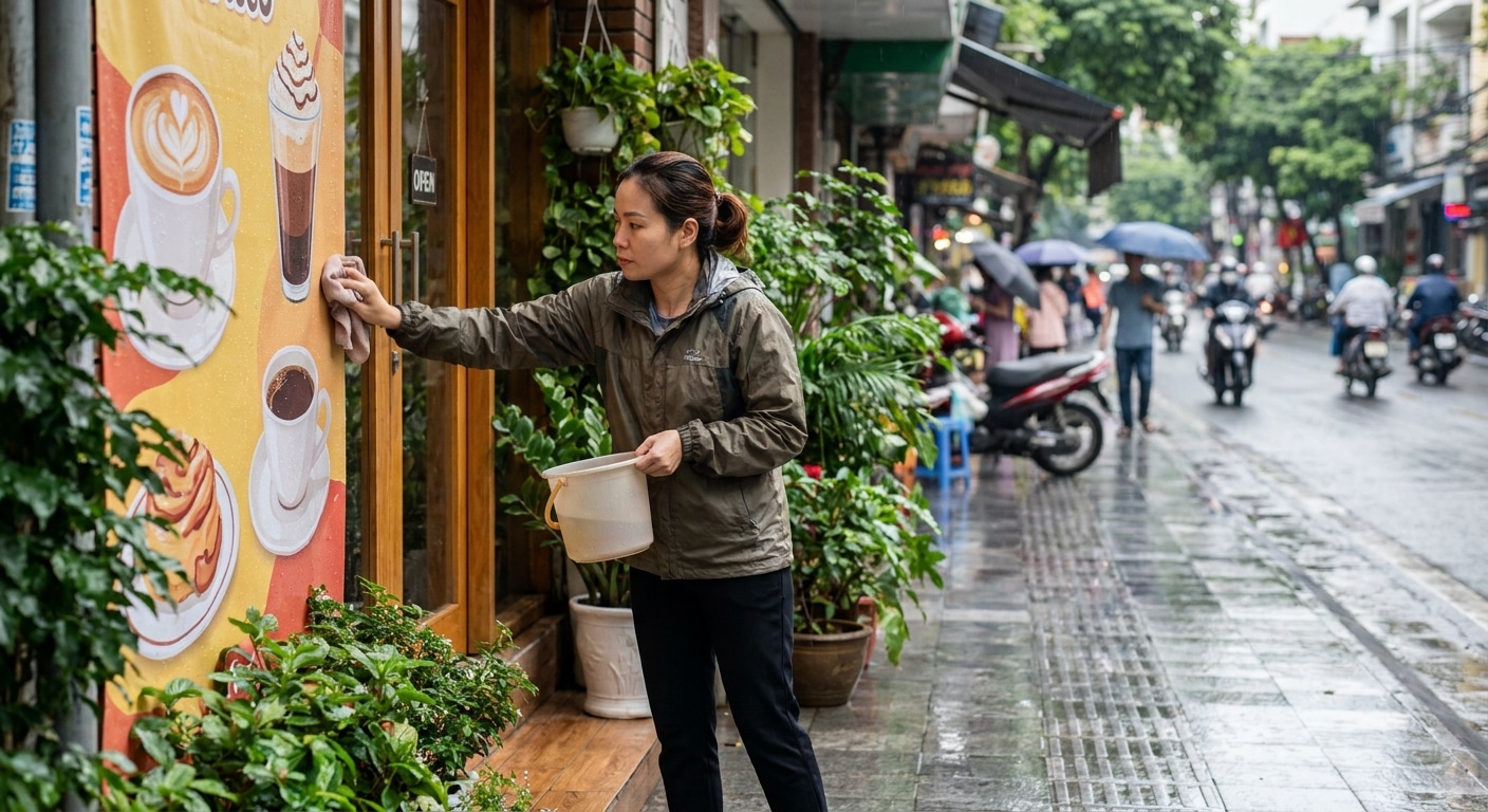 วิธีดูแลป้ายโฆษณาและไวนิลให้อายุยืน สีสดรับหน้าฝน - outdoor-sign-maintenance-tips