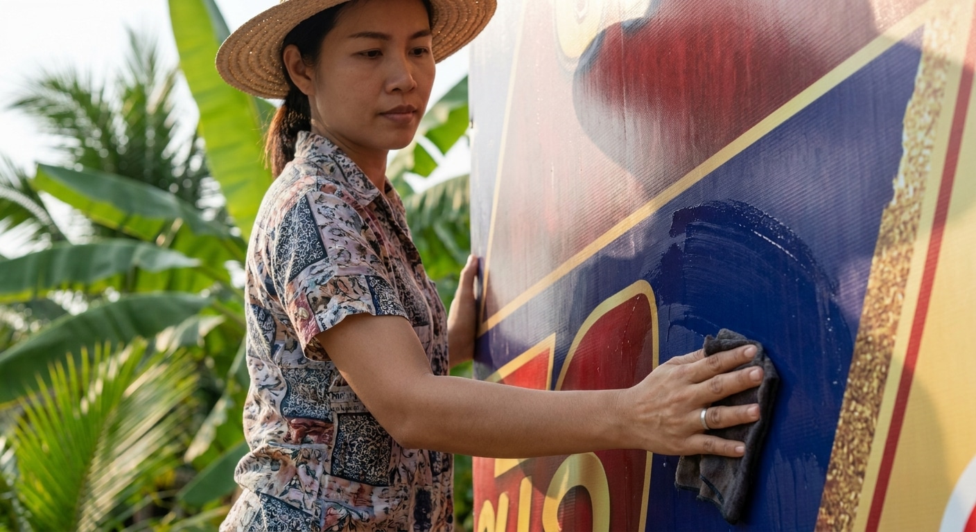 วิธีดูแลป้ายโฆษณาหน้าร้านให้สีสดทนแดดทนฝน - outdoor-signage-maintenance-tips