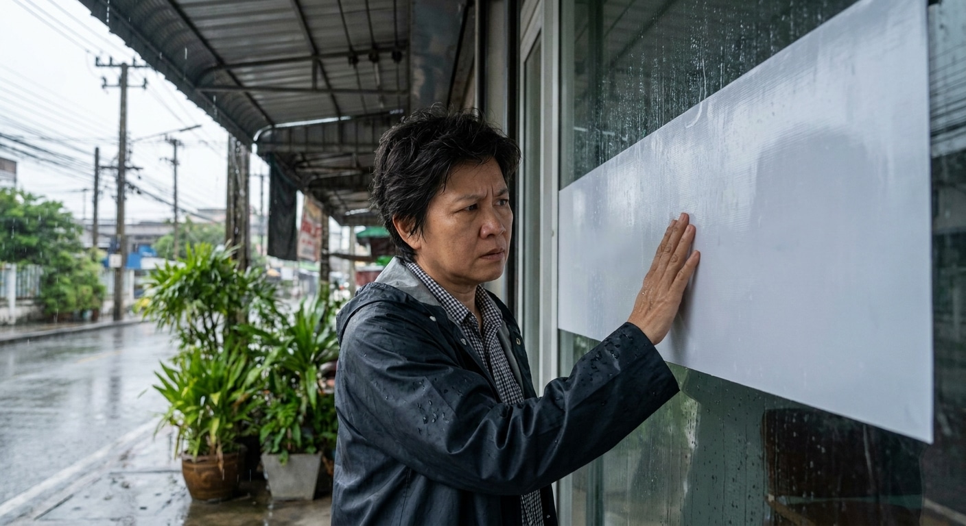 ทริคดูแลป้ายไวนิล-สติ๊กเกอร์รับหน้าฝน สีสวยทน ไม่ซีดจาง - outdoor-signage-maintenance-tips