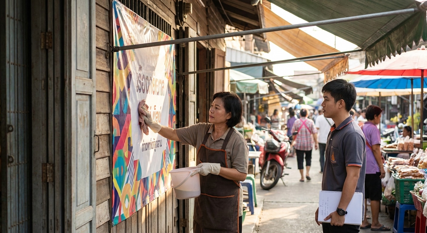 วิธีดูแลป้ายไวนิลและป้ายหน้าร้านให้สีสด ทนทาน สู้แดด! - outdoor-signage-vinyl-maintenance