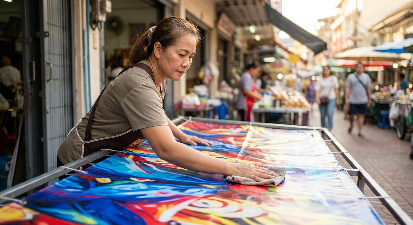 เคล็ดลับดูแลป้ายไวนิลและสติ๊กเกอร์กลางแจ้งให้สีสดทนนาน - outdoor-signage-vinyl-maintenance