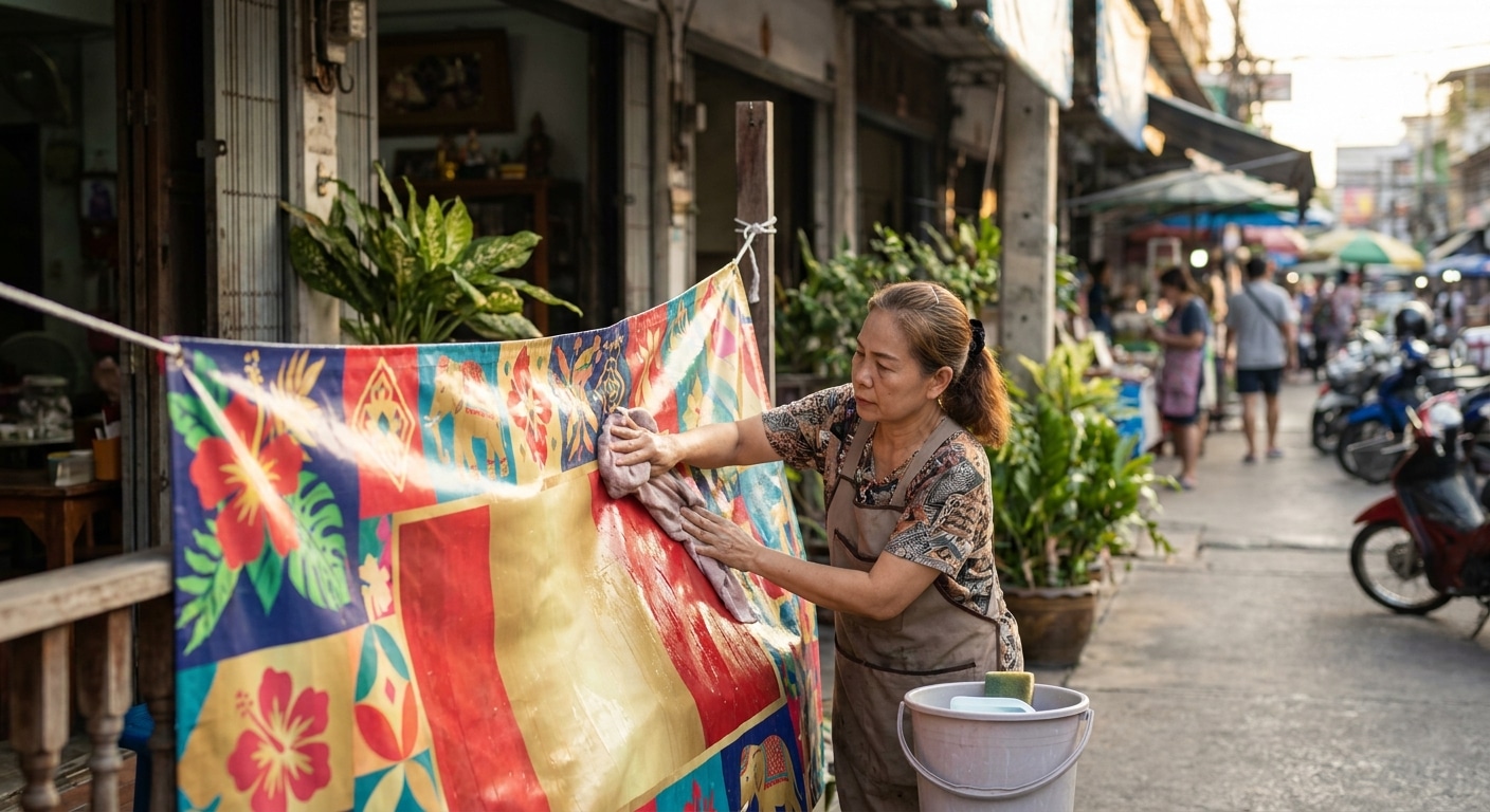 ทริคดูแลป้ายโฆษณาและป้ายไวนิล ให้สีสดทนแดด ยืดอายุใช้งาน - outdoor-signage-vinyl-maintenance-tips