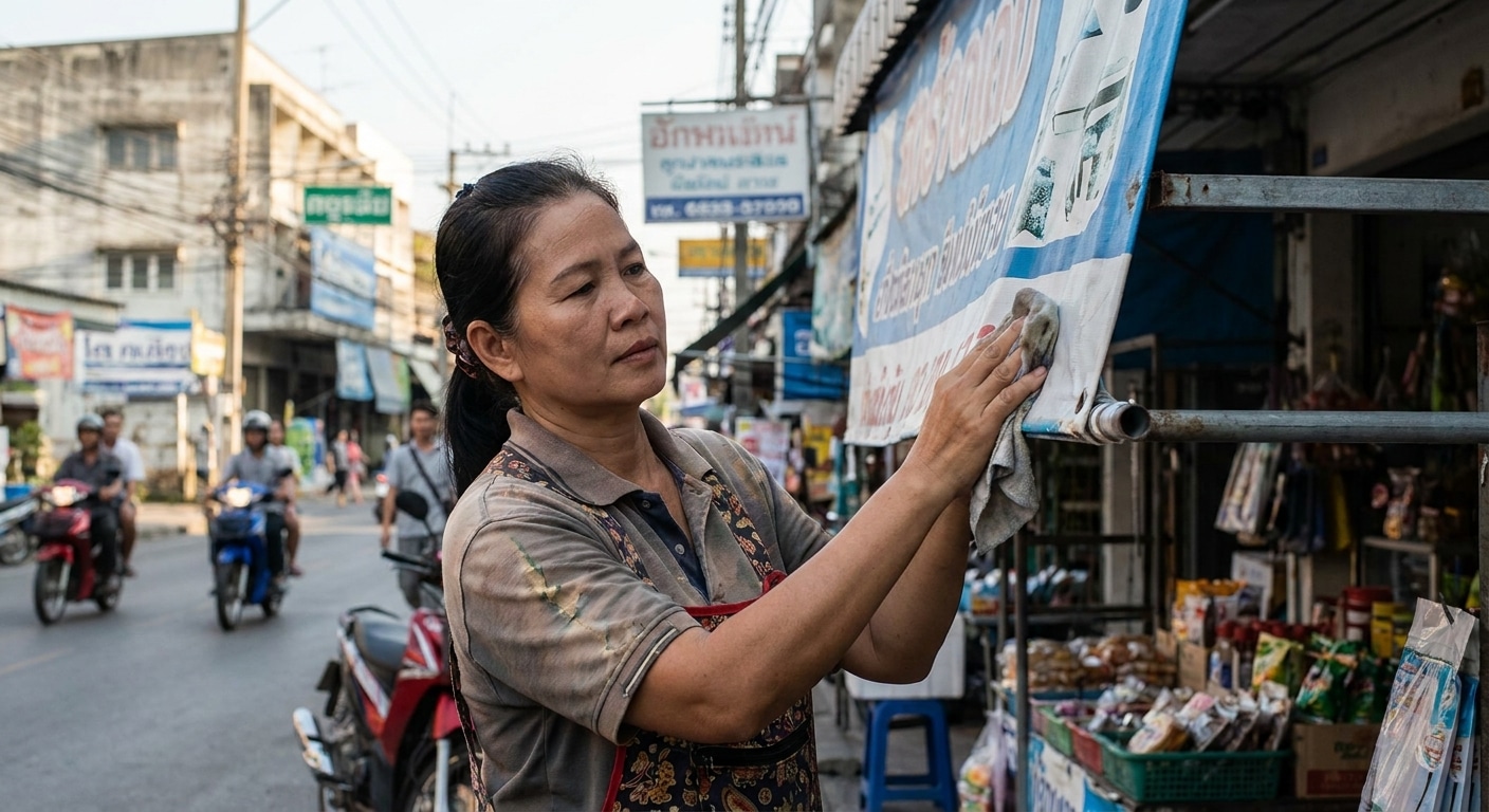 เคล็ดลับดูแลป้ายไวนิลและป้ายโฆษณา ให้สีสดทนแดดทนฝน - outdoor-vinyl-banner-maintenance-tips