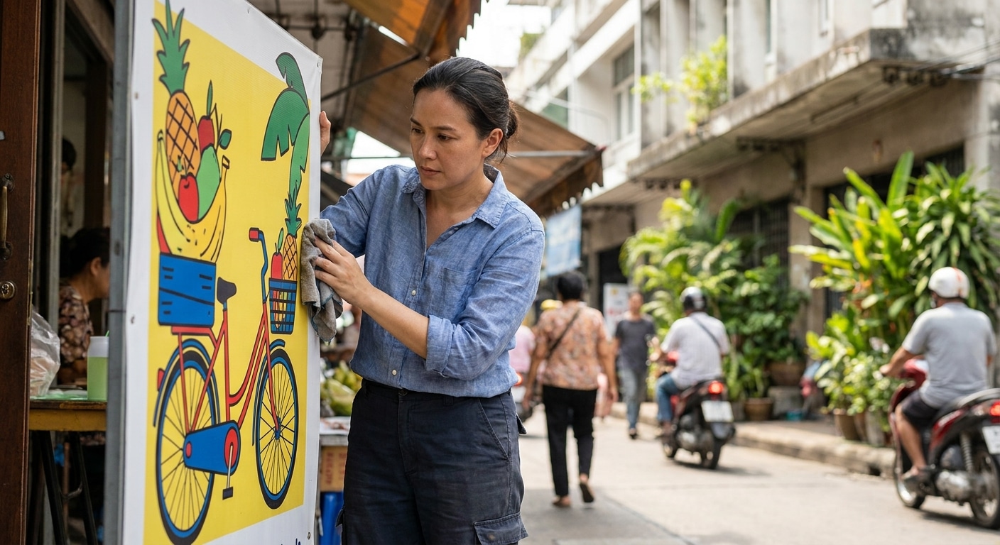 วิธีดูแลป้ายไวนิลและป้ายหน้าร้านให้สีสด ทนแดดทนฝน - outdoor-vinyl-sign-maintenance