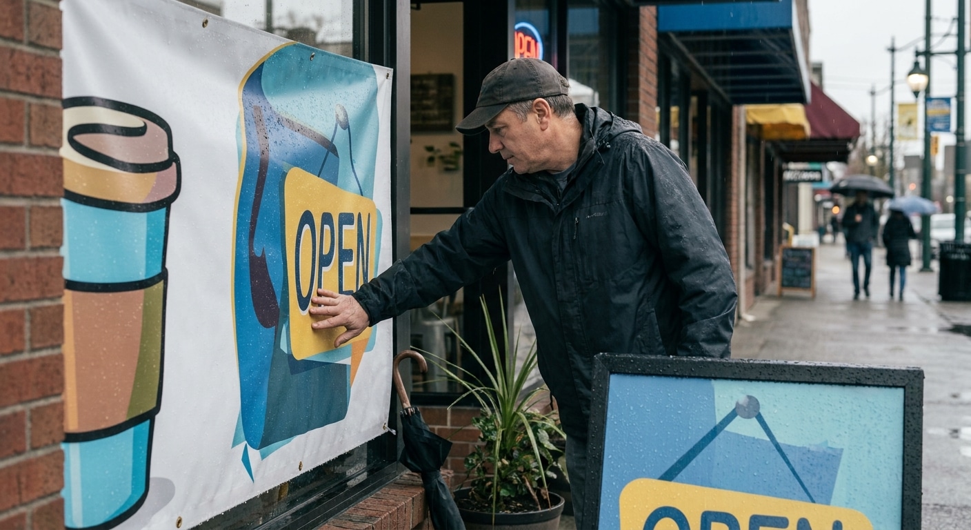 รับมือหน้าฝน! วิธีดูแลป้ายโฆษณาและป้ายไวนิลให้สีสดทนทาน - outdoor-vinyl-sign-maintenance-tips