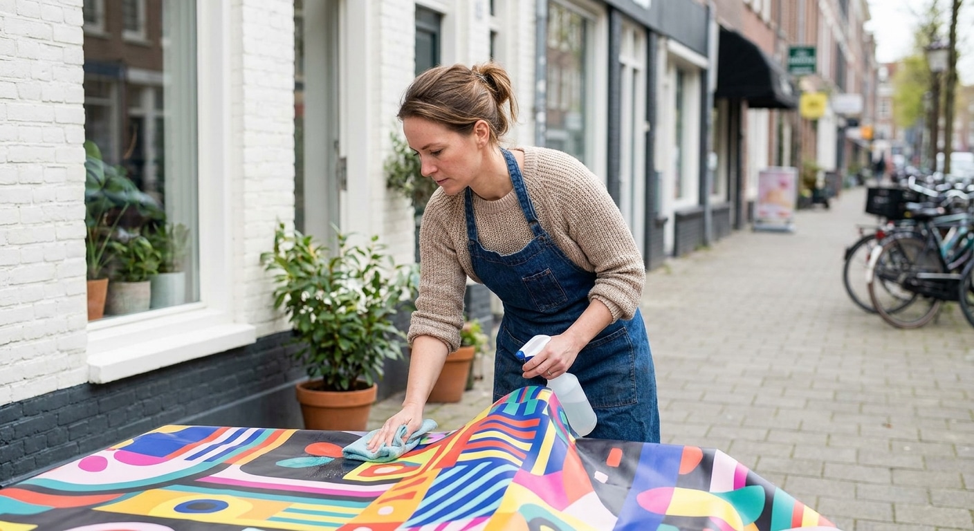 วิธีดูแลป้ายไวนิลและสติ๊กเกอร์ ให้สีสดทนนาน - outdoor-vinyl-signage-maintenance