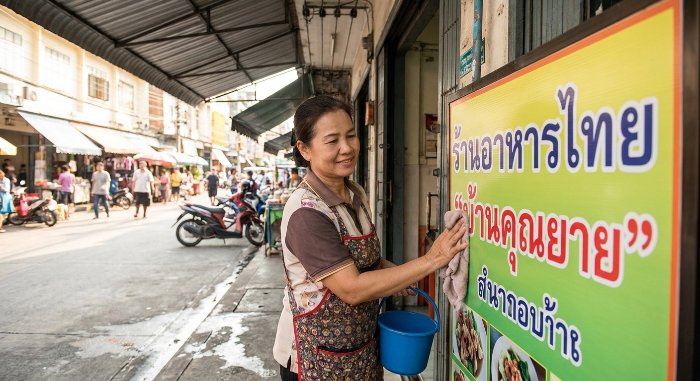 ทริคดูแลป้ายไวนิลและสติ๊กเกอร์หน้าร้านให้สีสดทนแดดทนฝน - outdoor-vinyl-sticker-maintenance