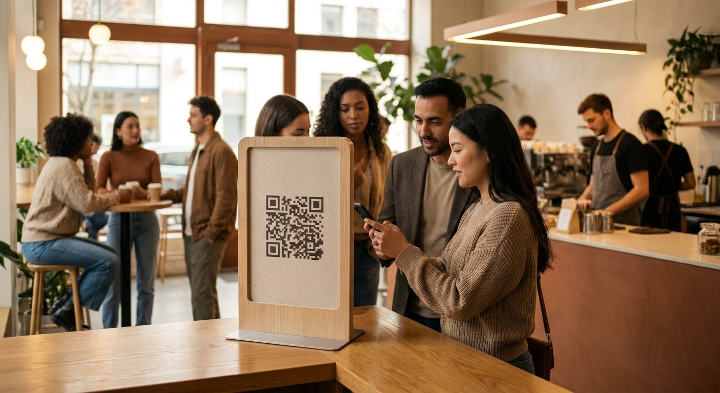 ดันยอดขาย SME ด้วยป้ายสแตนดี้ QR Code สแกนปุ๊บซื้อปั๊บ - qr-code-standee-marketing