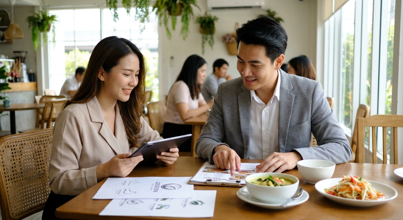 ทริคออกแบบโลโก้และเมนูอาหาร สร้างแบรนด์ร้านให้ปัง - restaurant-logo-menu-design
