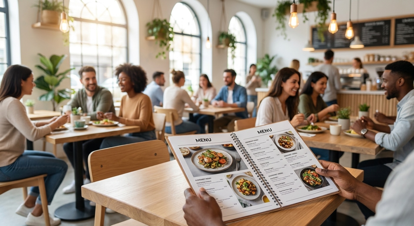 จัดวางเมนูอาหารอย่างไร ให้ลูกค้าสั่งเพิ่ม อัปเดตปี 2026 - restaurant-menu-design-marketing