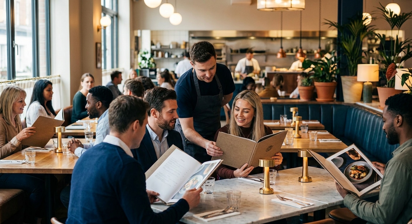 จิตวิทยาออกแบบเมนู 2026 ดึงดูดลูกค้า เพิ่มยอดขายร้านอาหาร - restaurant-menu-design-psychology
