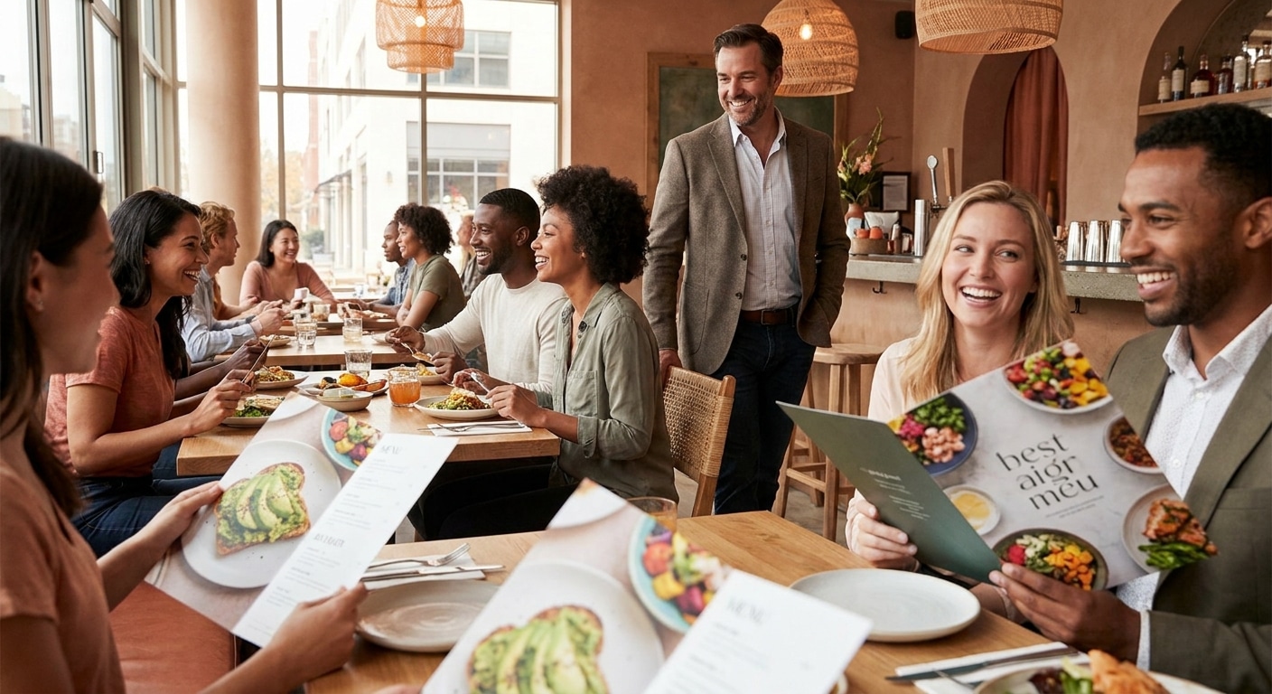 สร้างแบรนด์ปี 26! ทริคออกแบบเมนูร้านอาหารให้ยอดขายปัง - restaurant-menu-design-tips