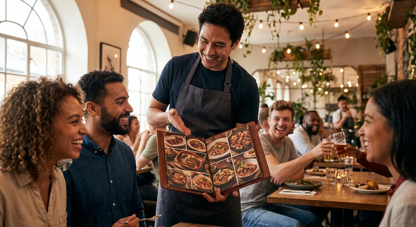 ทริคออกแบบเมนูอาหารดึงดูดใจ ช่วยร้านอาหารอัปเซลล์ยอดพุ่ง - restaurant-menu-design-tips