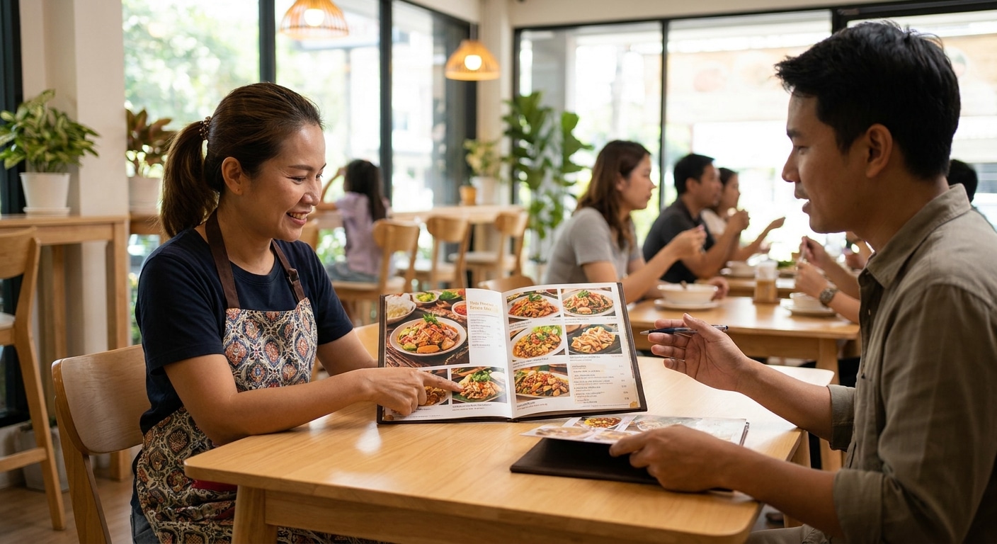 เคล็ดลับออกแบบเมนูอาหาร SME กระตุ้นยอดขาย - restaurant-menu-design-tips-sme