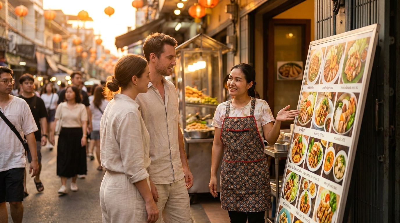 กลยุทธ์ป้ายหน้าร้านและเมนูอาหาร ดึงดูดลูกค้าเข้าร้าน - signage-menu-marketing-tips