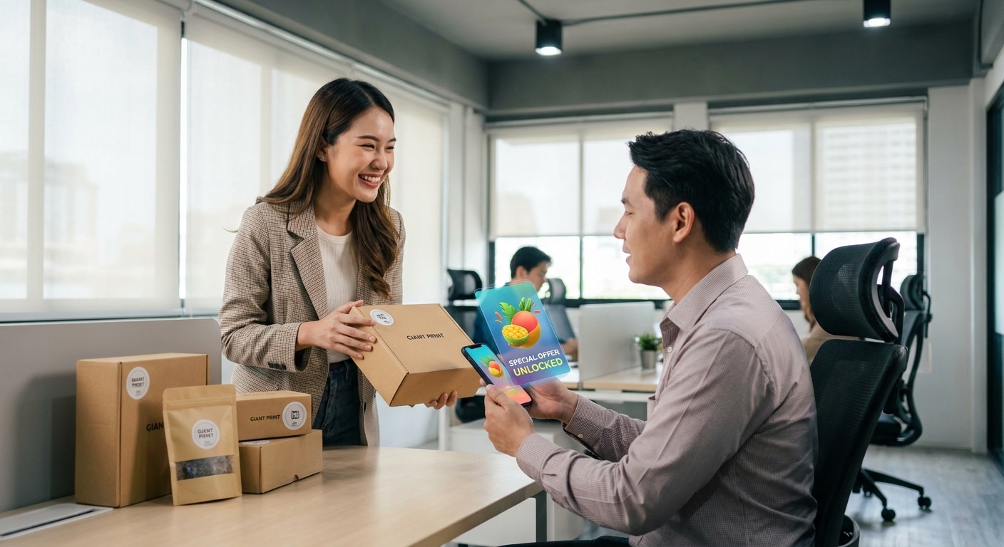 เทรนด์สิ่งพิมพ์ 2026: สติ๊กเกอร์ AR & NFC สร้างความว้าว - smart-label-ar-nfc-trend