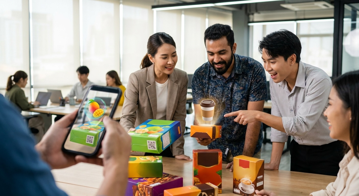 เทรนด์สิ่งพิมพ์อนาคต! บรรจุภัณฑ์อัจฉริยะติด AR และ QR - smart-packaging-ar-qr-trend