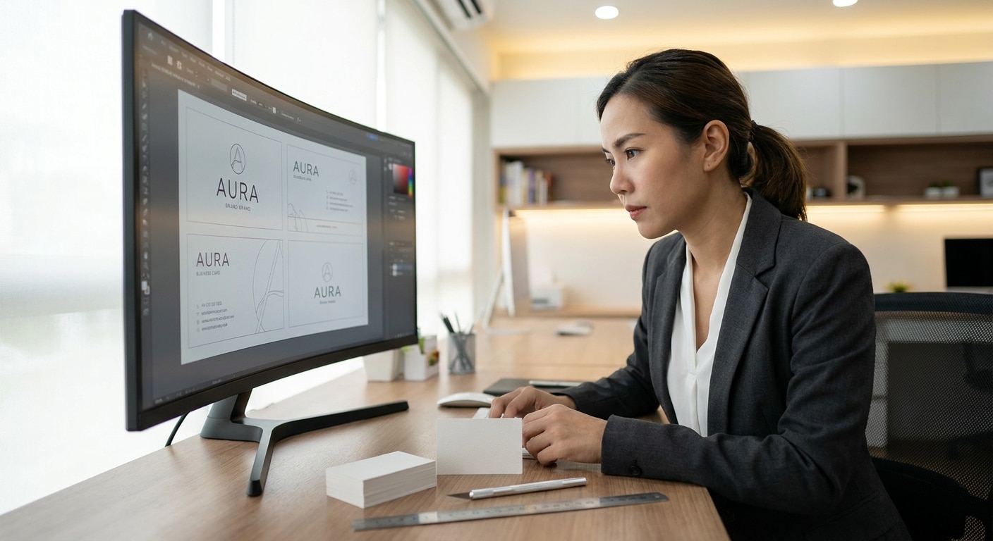 เทรนด์ออกแบบโลโก้และนามบัตร 2026 ให้แบรนด์ SME โดดเด่น - sme-logo-business-card-trends