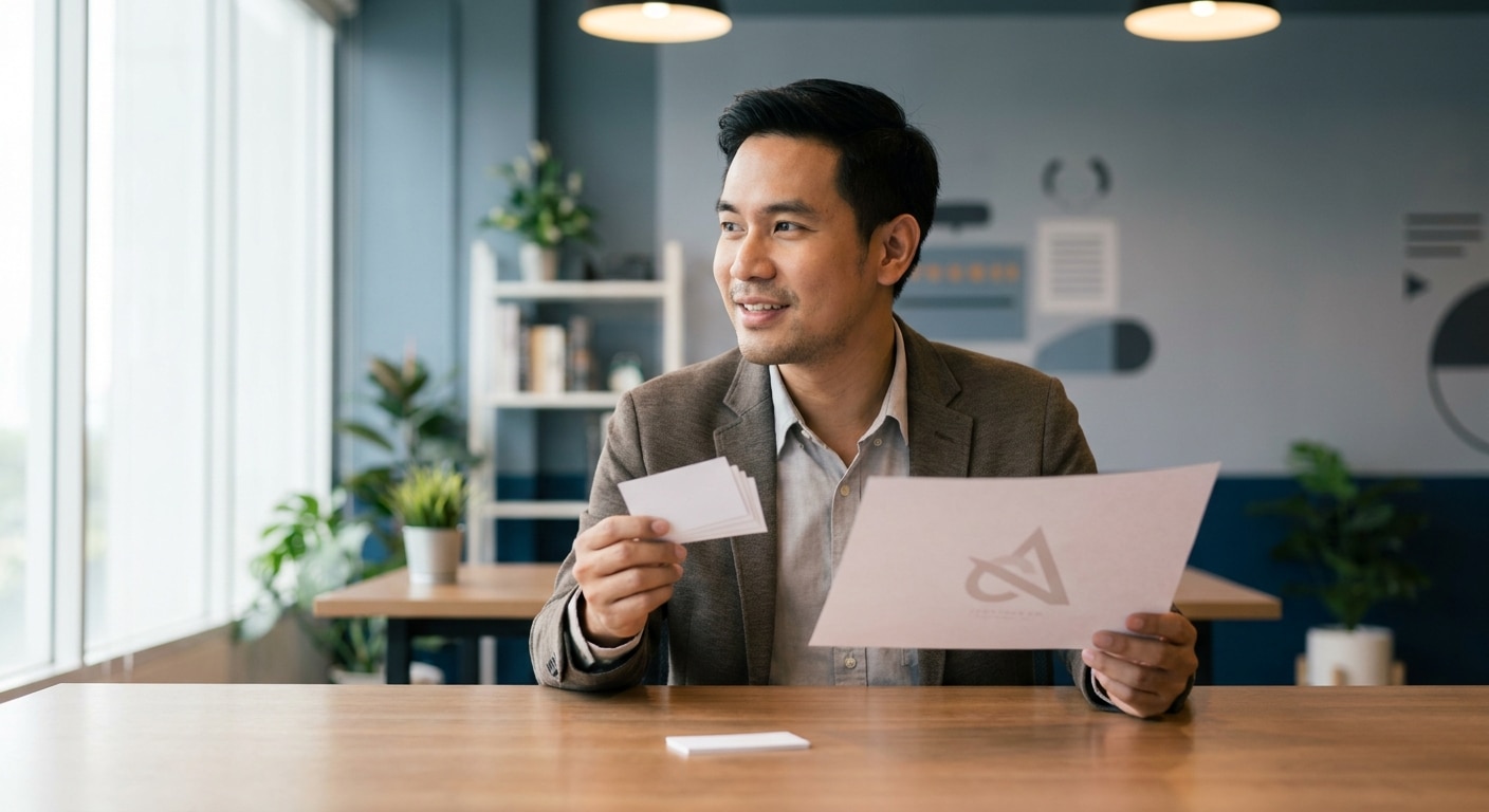 เคล็ดลับออกแบบนามบัตรและโลโก้ SME ให้ลูกค้าจำแม่น! - sme-logo-namecard-design-tips