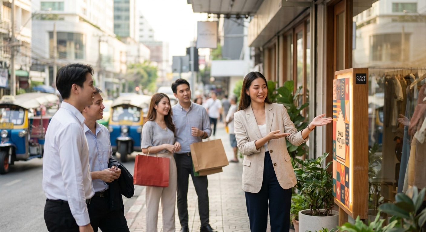 เทคนิคทำป้ายหน้าร้านให้ปัง! ดึงดูดลูกค้าใน 3 วินาที - storefront-sign-marketing-tips