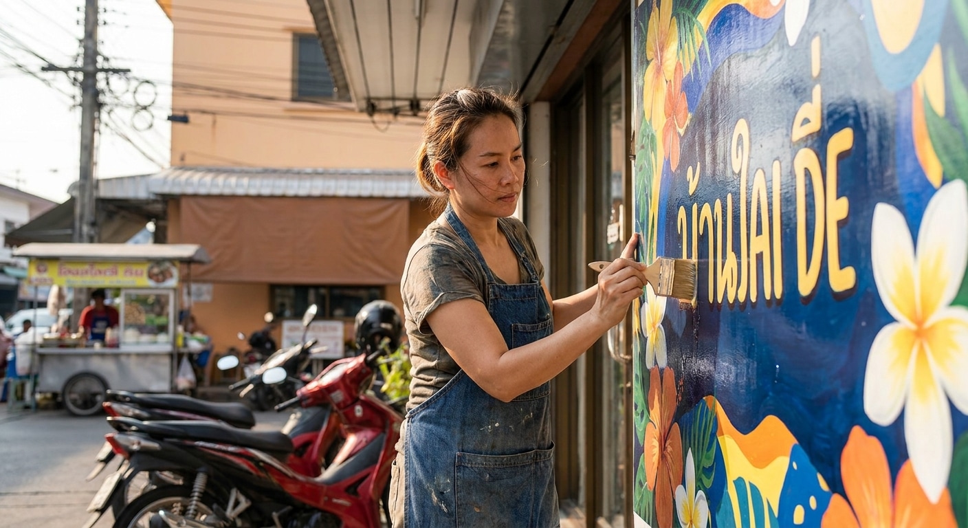 ทริคยืดอายุสติ๊กเกอร์และป้ายไวนิล ให้สีสดทนแดด - storefront-sign-sticker-maintenance